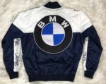 Blue White Club Foreign BMW Bomber Jacket