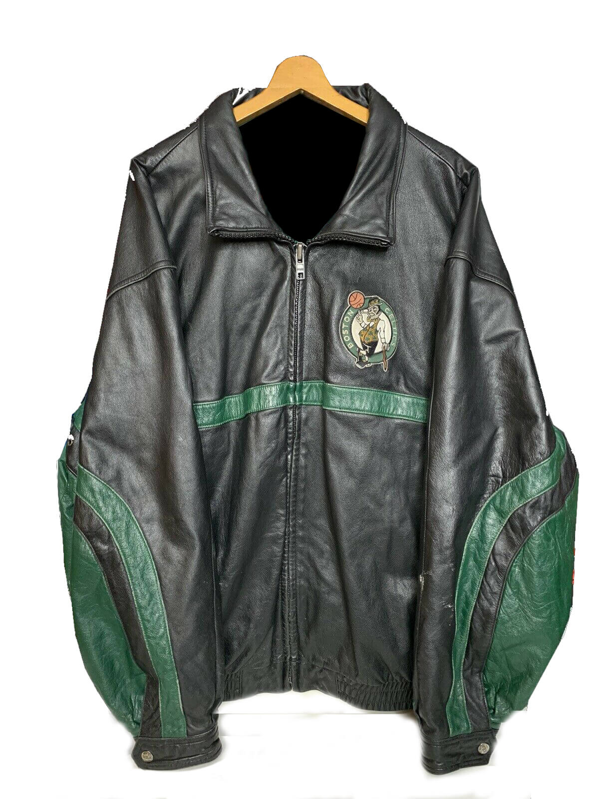 Boston Celtics NBA Black Leather Jacket - Maker of Jacket