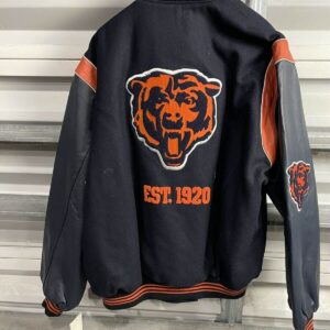 Chicago Bears EST 1920 NFL Black Varsity Jacket