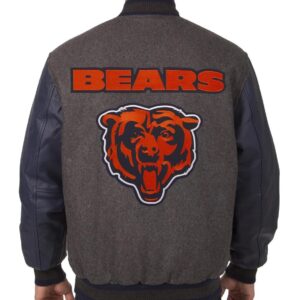 Chicago Bears Embroidered Logos NFL Varsity Jacket