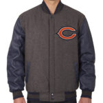 Chicago Bears Embroidered Logos NFL Varsity Jacket