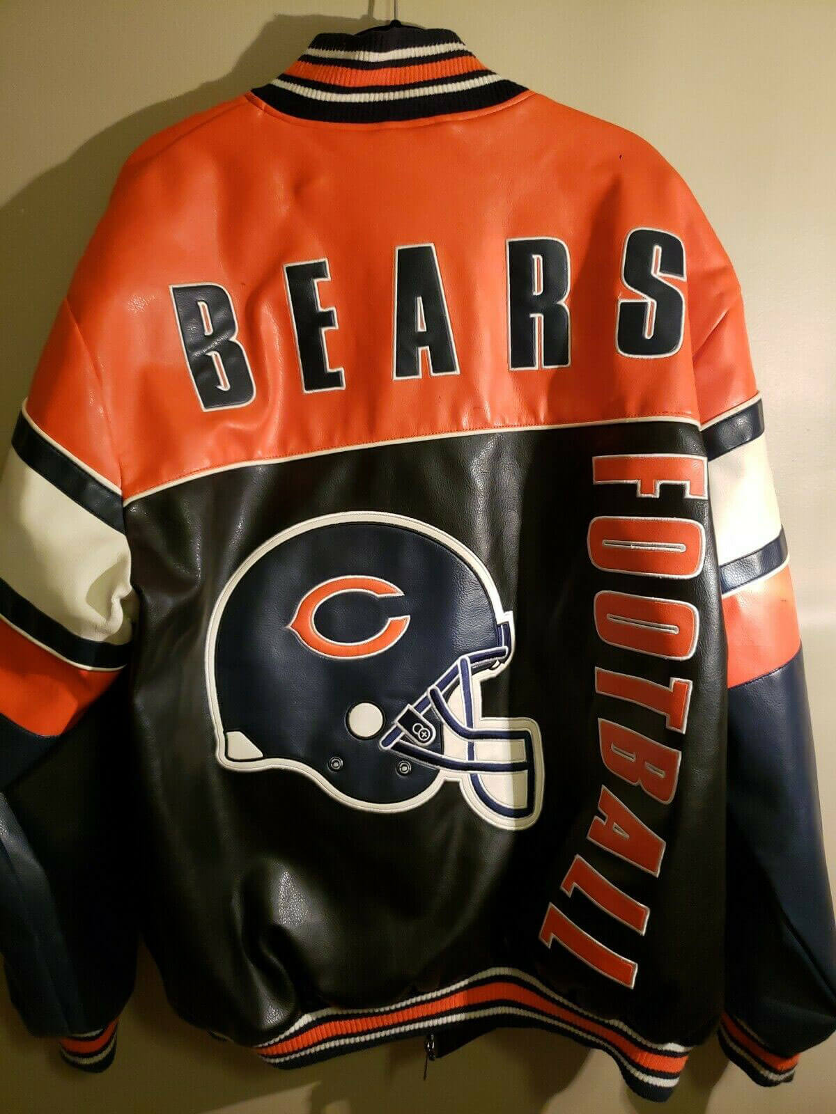 Chicago Bears Football NFL Leather Jacket - Maker of Jacket