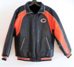 Chicago Bears NFL Black Leather Jacket