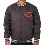 Chicago Bears NFL Charcoal Bomber Jacket