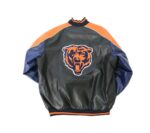 Chicago Bears NFL Leather Baseball Jacket