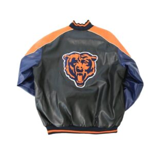 Chicago Bears NFL Leather Baseball Jacket