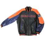 Chicago Bears NFL Leather Baseball Jacket