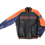 Chicago Bears NFL Leather Baseball Jacket