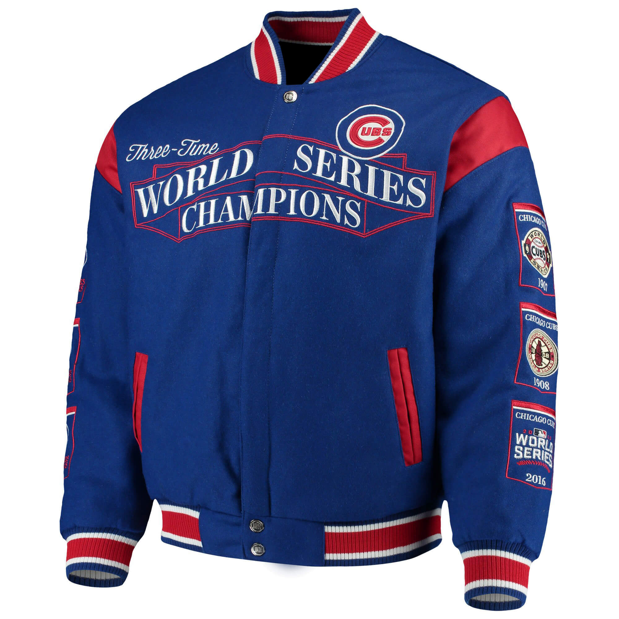 Maker of Jacket MLB Chicago Cubs 3 Time World Series Champions