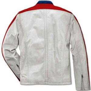 Classical BMW White Leather Jacket