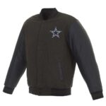Dallas Cowboys Charcoal Navy Varsity Jacket