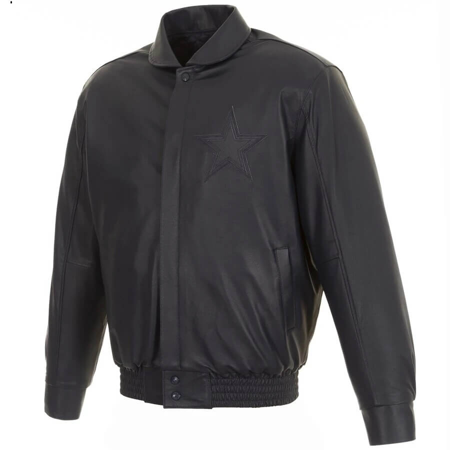 Dallas Cowboys Domestic Team Color Leather Jacket (2) Dallas Cowboys Domestic Team Color Leather Jacket