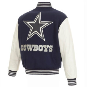 Dallas Cowboys Domestic Two Tone Wool Leather Jacket