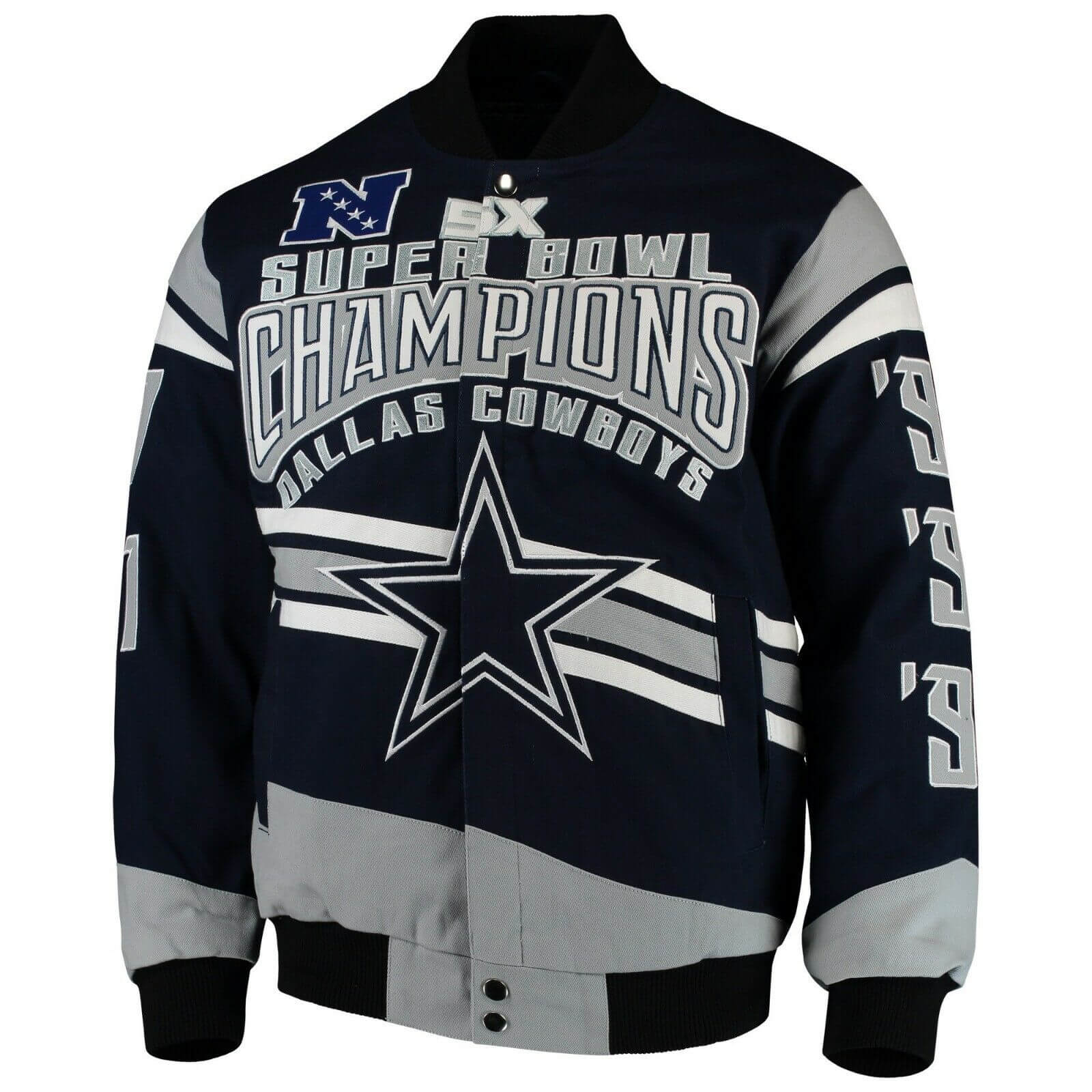 Maker of Jacket NFL Dallas Cowboys 5 Time Super Bowl