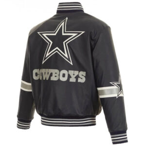 Dallas Cowboys Navy NFL Leather Jacket