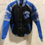 Detroit Lions Black Football NFL Leather Jacket