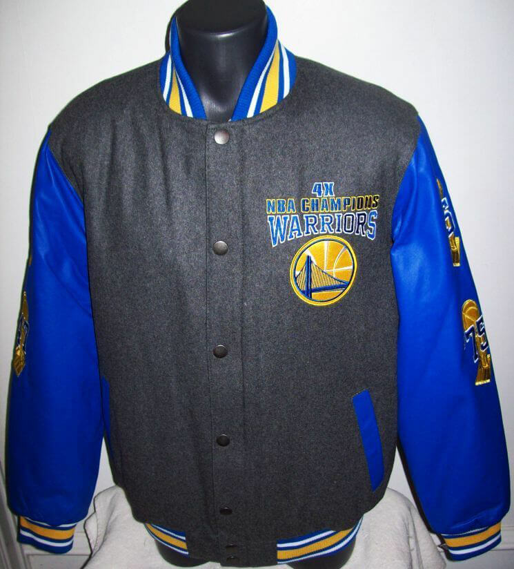 NBA Golden State Warriors Varsity Jacket (Blue) XLarge