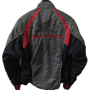 Gray Black Honda Motorcycle Textile Jacket