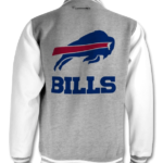 Gray Vintage NFL Buffalo Bills Cotton Jacket