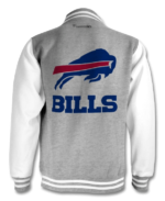 Gray Vintage NFL Buffalo Bills Cotton Jacket