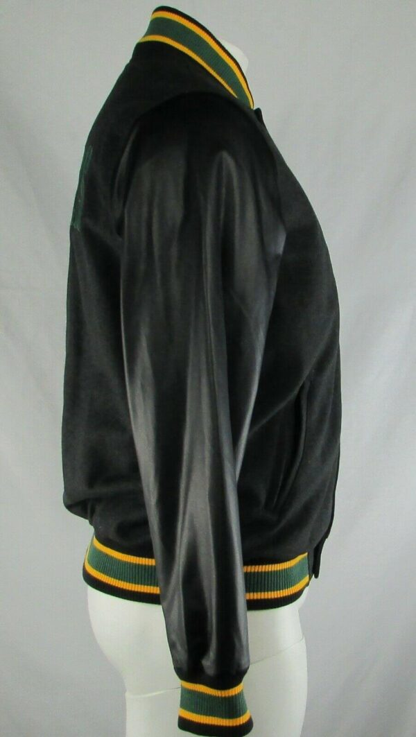 Green Bay Packers NFL Team Black Varsity Jacket