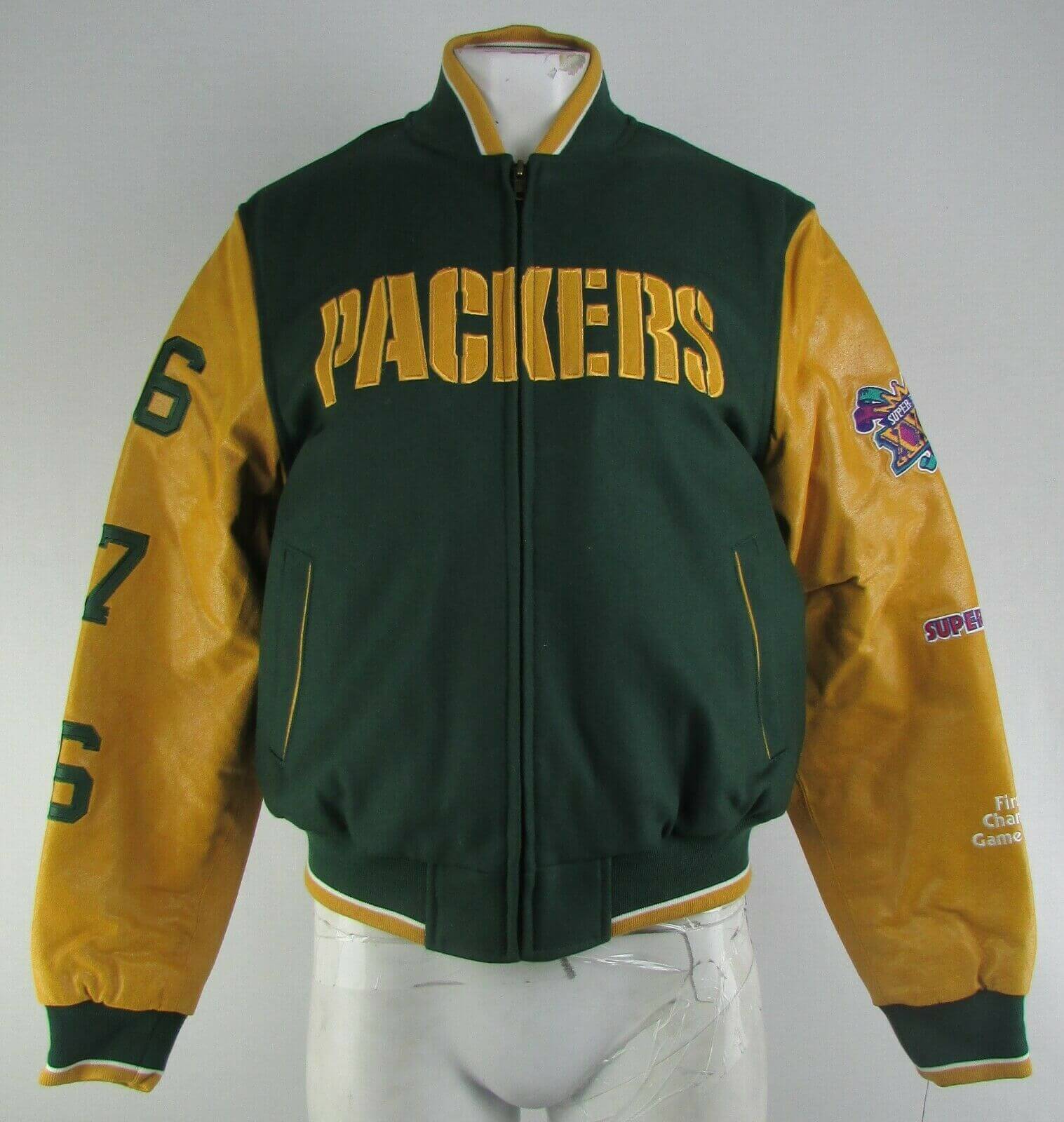 Green Bay Packers Super Bowl Champions NFL Jacket (1) Green Bay Packers Super Bowl Champions NFL Jacket