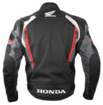 Honda Motorcycle Black And Gray Textile Jacket
