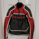 Honda Motorcycle Black And Red Racing Textile Jacket