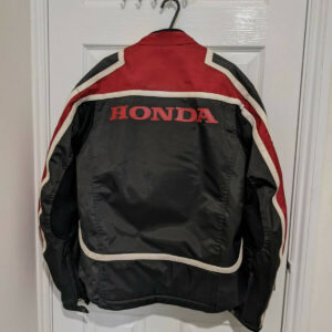Honda Motorcycle Black And Red Racing Textile Jacket