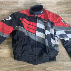 Honda Motorcycle Black And Red Textile Jacket