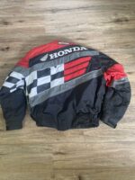 Honda Motorcycle Black And Red Textile Jacket