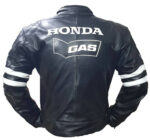 Honda Motorcycle Black And White Racing Leather Jacket