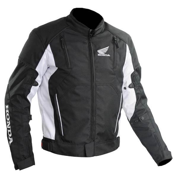 Honda Motorcycle Black And White Racing Textile Jacket 1 Honda Motorcycle Black And White Racing Textile Jacket