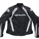 Honda Motorcycle Black And White Textile Jacket