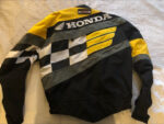 Honda Motorcycle Black And Yellow Racing Textile Jacket