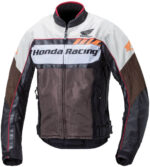 Honda Motorcycle Brown And White Racing Jacket