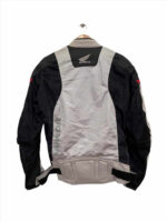 Honda Motorcycle Gray And Black Racing Textile Jacket