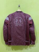 Honda Motorcycle Maroon And Gray Racing Textile Jacket