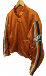 Honda Motorcycle Orange Racing Textile Jacket