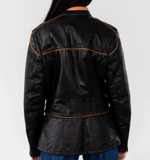 Honda Motorcycle Racing Black Leather Jacket