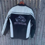 Honda Motorcycle White And Black Textile Jacket