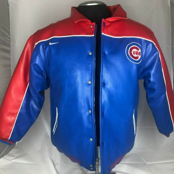 Jeff Hamilton MLB Chicago Cubs Baseball Leather Jacket (1) Jeff Hamilton MLB Chicago Cubs Baseball Leather Jacket