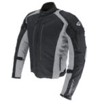 Joe Rocket Black Gray Motorcycle Racing Textile Jacket