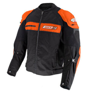 Joe Rocket Black Orange Motorcycle Textile Jacket