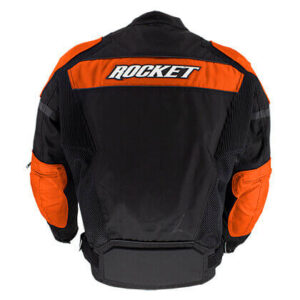 Joe Rocket Black Orange Motorcycle Textile Jacket