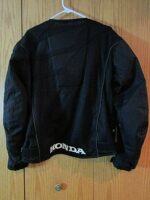 Joe Rocket Honda Motorcycle Racing Black Textile Jacket