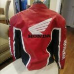 Joe Rocket Honda Motorcycle Red Racing Leather Jacket