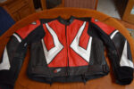 Joe Rocket Motorcycle Black And Red Leather Jacket