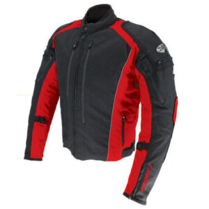 Joe Rocket Motorcycle Black And Red Racing Textile Jacket