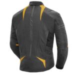 Joe Rocket Motorcycle Black And Yellow Leather Jacket